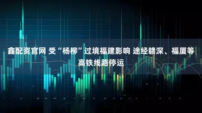 鑫配资官网 受“杨柳”过境福建影响 途经赣深、福厦等高铁线路停运
